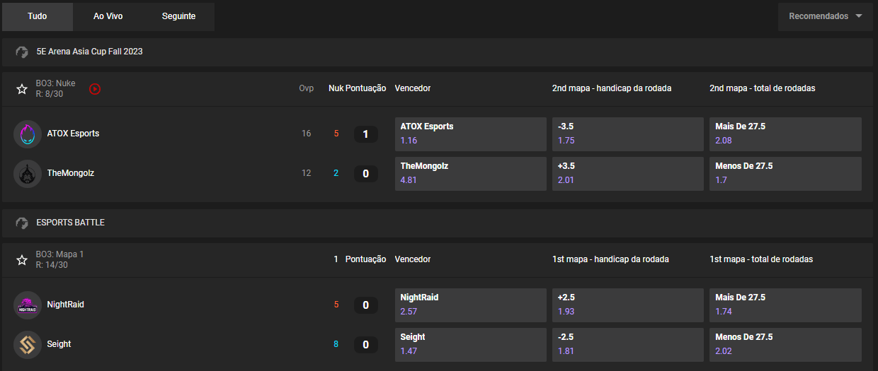 GGBet CSGO apostar