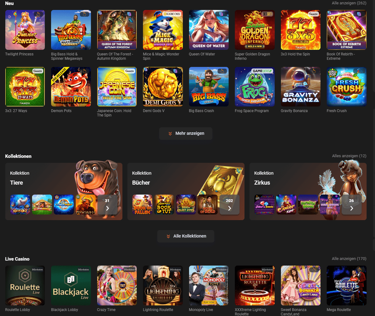 GGBet casino spiele