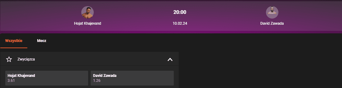 GGBet zakłady bukmacherskie UFC