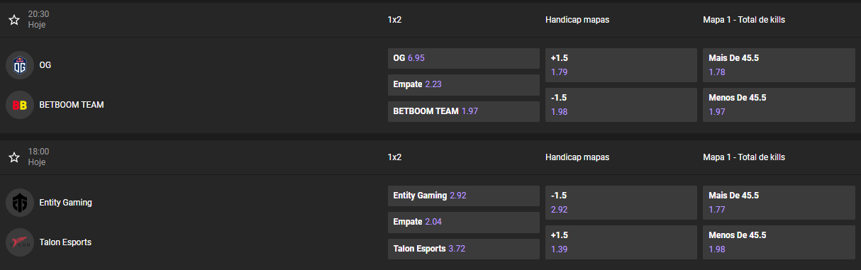 GGBet Dota 2 apostas esportivas